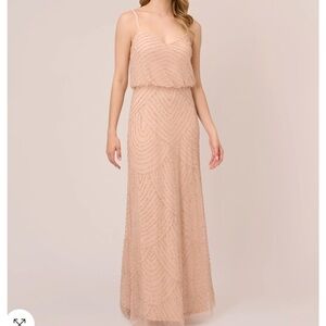 Pink Sequin Embellished Gown for Weddings / Prom / Formal